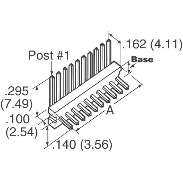 4-644457-1 TE Connectivity AMP Connectors  Embases à broches mâles